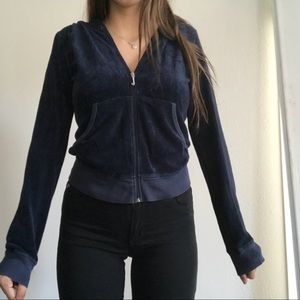 Juicy Couture Navy Blue Track Jacket